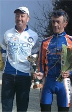 De nouvelles tenues dans le peloton FSGT : 
 Patrick FONTAINE (Colomiers) et Max CARLADOUS (Boulogne Sprinter Club)
